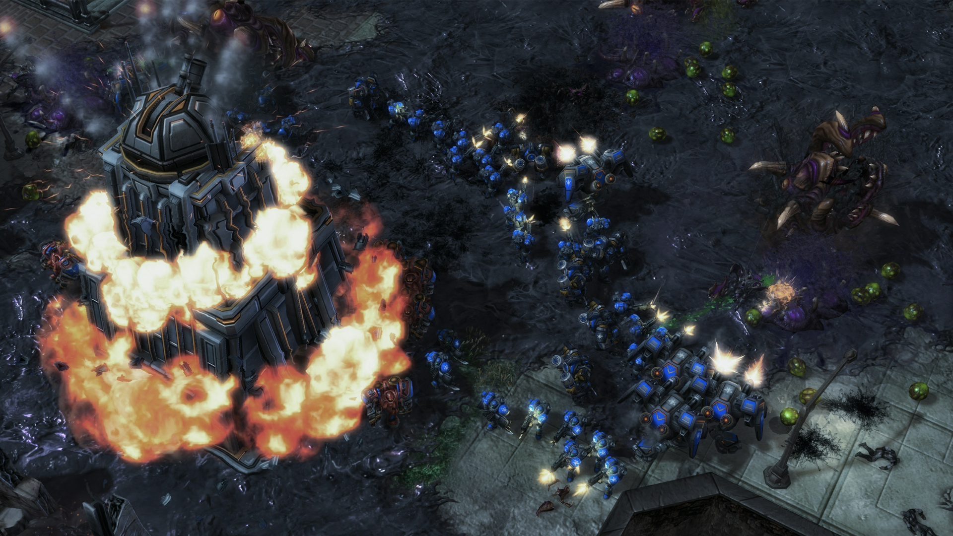 terrans blowing up campaign objective