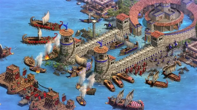 aoe naval battle